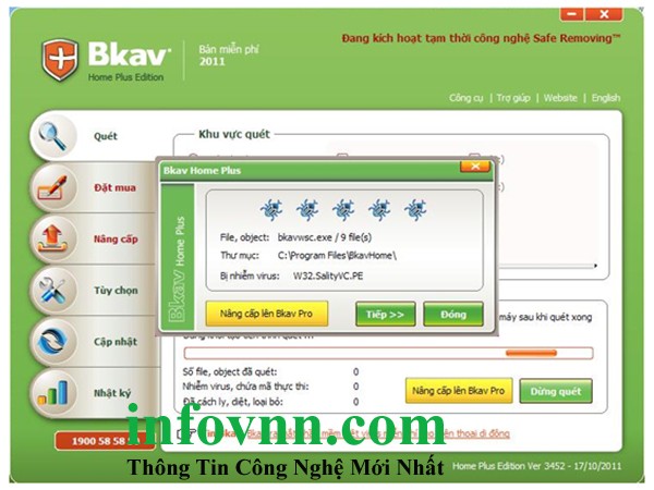 Phần mềm diệt virus BKAV miễn phí
